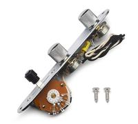 Vintage for guitarra eléctrica TL, placa de control precableada, interruptor de hoja de arnés/macetas de eje de latón de 500 K con piezas de guitarra de alambre de tela encerada