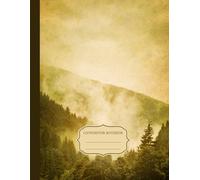 Vintage Forest Composition Notebook: Old Look 8,5 x 11 Inches and 100 Wide Ruled Pages Book for Note Taking