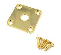 Vintage FORGE JPS40-GLD - Placa cuadrada plana de metal dorado para guitarra Gibson Les Paul con tornillos