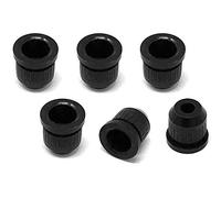 Vintage FORGE SF170-BLK - Juego de 6 casquillos para guitarra eléctrica Fender Stratocaster y Telecaster (6 unidades), color negro
