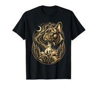 Vintage French Bulldog Cosmic Night Sky Dog Lover Camiseta