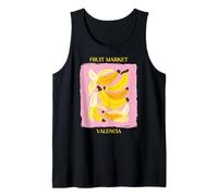 Vintage Fruit Banana Flower Botanical Cottagecore Fruit Camiseta sin Mangas