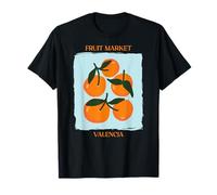 Vintage Fruit Orange Flower Botanical Cottagecore Fruit Camiseta
