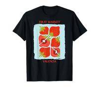 Vintage Fruit Strawberry Flower Botanical Cottagecore Fruit Camiseta