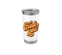 Vintage Funk Soul Musica Funk You Retro 60s 70s 80s Vaso térmico de acero inoxidable de doble pared