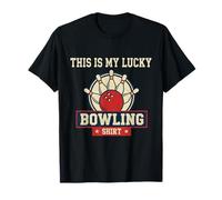 Vintage Funny Bowling Team This is My Lucky Bowling Camiseta
