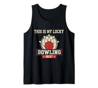 Vintage Funny Bowling Team This is My Lucky Bowling Camiseta sin Mangas