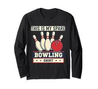Vintage Funny Bowling Team This is My Spare Bowling Manga Larga