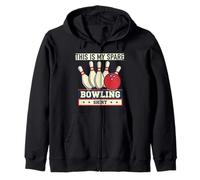 Vintage Funny Bowling Team This is My Spare Bowling Sudadera con Capucha