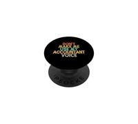 Vintage Funny Don't Make Me Use My Accountant Voice PopSockets PopGrip Adhesivo