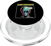 Vintage Funny Humans Are Not Real Cute Alien UFO PopSockets PopGrip para MagSafe