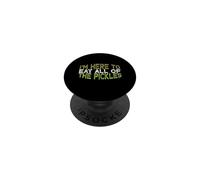 Vintage Funny I'm Here To Eat All of The Pickles PopSockets PopGrip Adhesivo