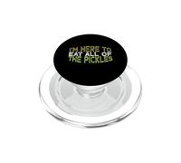 Vintage Funny I'm Here To Eat All of The Pickles PopSockets PopGrip para MagSafe