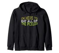 Vintage Funny I'm Here To Eat All of The Pickles Sudadera con Capucha