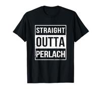 Vintage Funny Munich Straight Outta Perlach Bavaria Camiseta
