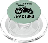 Vintage Funny Saying Real Drive Tractor Men Driver PopSockets PopGrip para MagSafe