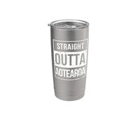Vintage Funny Straight Outta Aotearoa New Zealand Maori Vaso térmico de acero inoxidable de doble pared