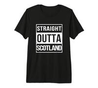 Vintage Funny Straight Outta Scotland UK Great Britain Camiseta Premium