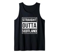 Vintage Funny Straight Outta Scotland UK Great Britain Camiseta sin Mangas