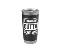 Vintage Funny Straight Outta Scotland UK Great Britain Vaso térmico de acero inoxidable de doble pared
