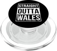 Vintage Funny Straight Outta Wales Cardiff UK Great Britain PopSockets PopGrip para MagSafe