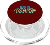 Vintage Funny This Is How A Real Cool Brother Looks Like PopSockets PopGrip para MagSafe