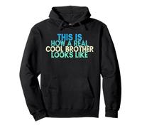 Vintage Funny This Is How A Real Cool Brother Looks Like Sudadera con Capucha