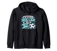 Vintage Future Soccer Star Retro Juventud Juventud Jugar Día del Juego Sudadera con Capucha