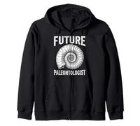 Vintage Futuro Paleontólogo Amonita Fósil Prehistórico Sudadera con Capucha