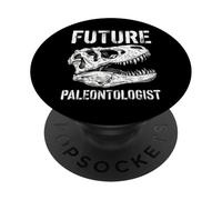 Vintage Futuro Paleontólogo T Rex Cráneo Dinosaurio Fósil PopSockets PopGrip Adhesivo