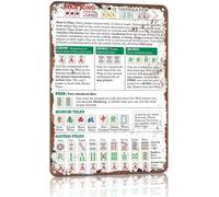 Vintage Game Guide Sign for Senior Center 8 X 12 in