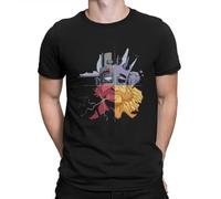 Vintage Game Lover T-Shirt for Men Round Neck 100% Cotton T Shirts Disco Elysium Revachol RPG Game Short Sleeve tee Shirt Black XL