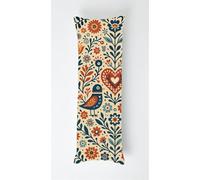 Vintage Garden Body Pillow Case Cover 50x135cm, Long Backrest Cushion Pillow Protector with Zipper, Decorative Bedding Pillowcase, Soft Body Pillow Cover for Couch Bedroom Birds