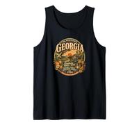 Vintage Georgia Peach State Southern Roots Camiseta sin Mangas