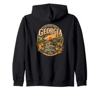 Vintage Georgia Peach State Southern Roots Sudadera con Capucha