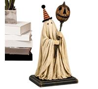 Vintage Ghost Figure - Vintage Rustic Resin Spooky Decor Cute Lighted Ghost