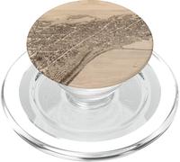 Vintage Ginebra NY Mapa (1893) PopSockets PopGrip para MagSafe