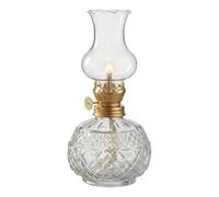 Vintage Glass Oil Lantern Decorative Fire Wick Table Lamp Decor