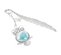 Vintage Glow-in-the-Dark Butterfly Búho Forma De Metal Marcador Luminoso Luz De Pluma Luminosa