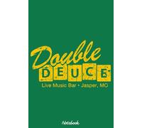 Vintage Gold Double Deuce Jasper Missouri Notebook: 120 Pages | 6 x 9 Size | Journal College Ruled Notebook | Gift
