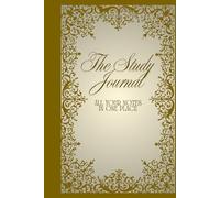 Vintage Gold Study Journal | Aesthetic Study Planner for Students to Track Courses, Grades, and Academic Goals | 6x9”, 150 Pages