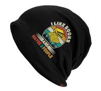 Vintage Gorra De Tejer Me Gustan Los Libros Y Quizás 3 Personas Gorro De Esquí Respirable Ciclismo Skull Cap para Ciclismo, Dormir, Correr