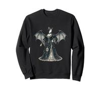 Vintage Gothic Bat Lady Victorian Vampire Dark Fantasy Sudadera