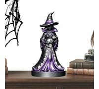 Vintage Gothic Witch Sculpture, Resin Figurine For Holiday Party Table