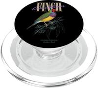 Vintage Gouldian Pinzón Avistamiento De Aves Arte Naturaleza Amor Pájaros PopSockets PopGrip para MagSafe