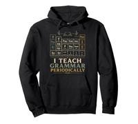 Vintage Gramática Profesor Periódicamente Palabra Nerd Humor Sudadera con Capucha