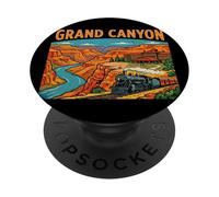 Vintage Grand Canyon Arizona Travel Souvenir Turista Regalo PopSockets PopGrip Adhesivo