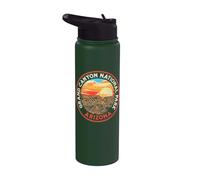 Vintage Grand Canyon National Park Retro 80s Graphic Stainless Steel Insulated Water Bottle