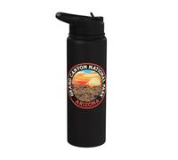 Vintage Grand Canyon National Park Retro 80s Graphic Stainless Steel Insulated Water Bottle