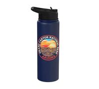 Vintage Grand Canyon National Park Retro 80s Graphic Stainless Steel Insulated Water Bottle